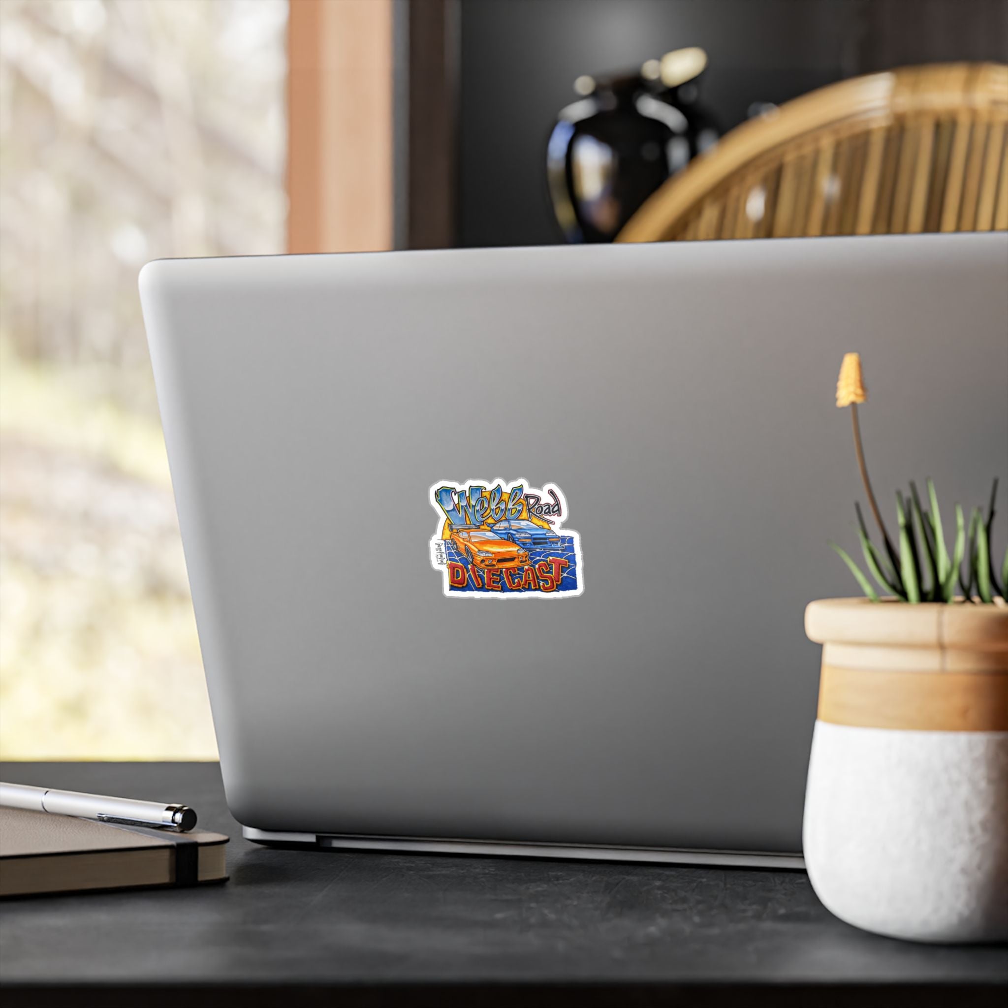 Diecast Car Kiss-Cut Vinyl Decal — "Webb Road" Racing Graphic