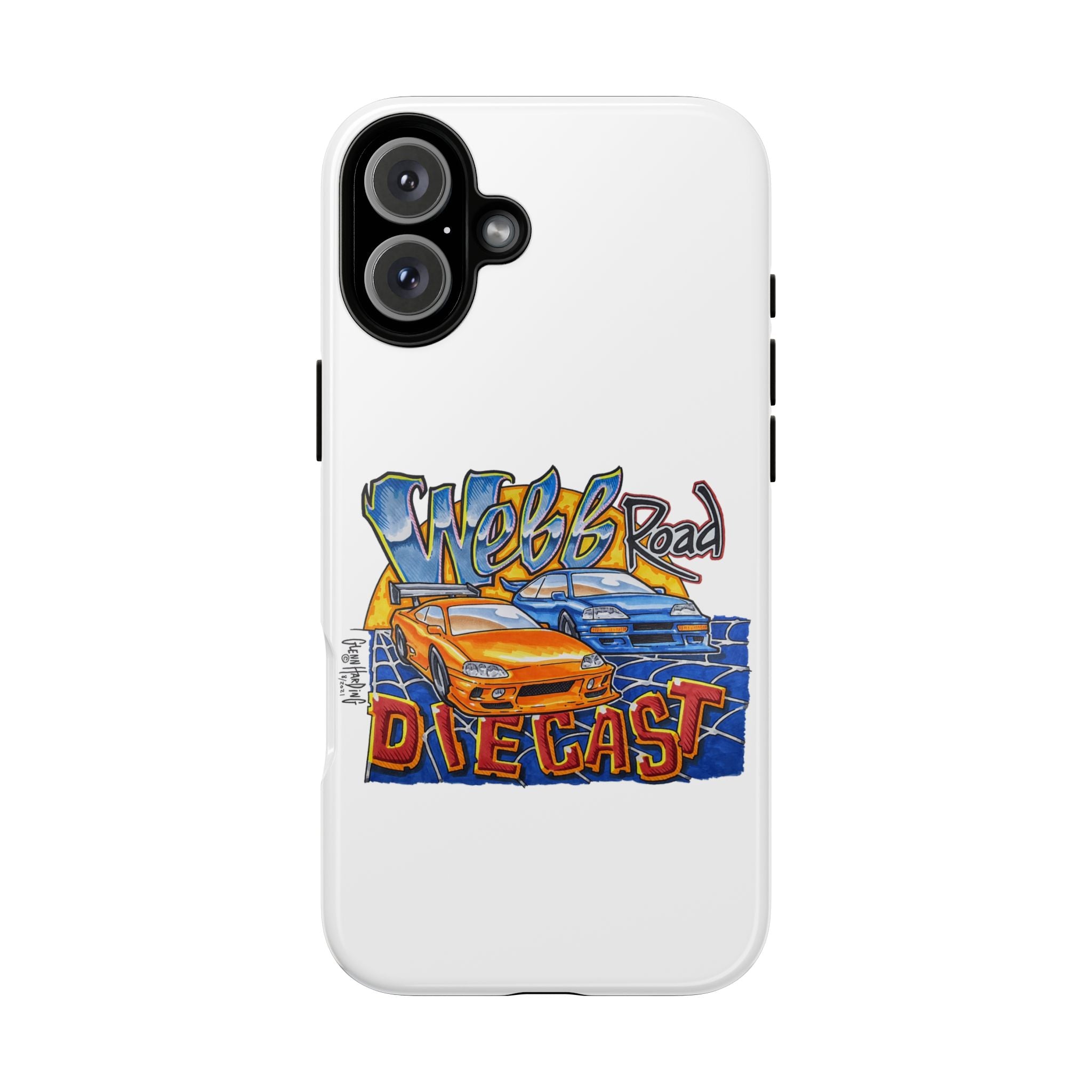 Webb Road Diecast Phone Case — Tough Protective Car-Themed iPhone Cover