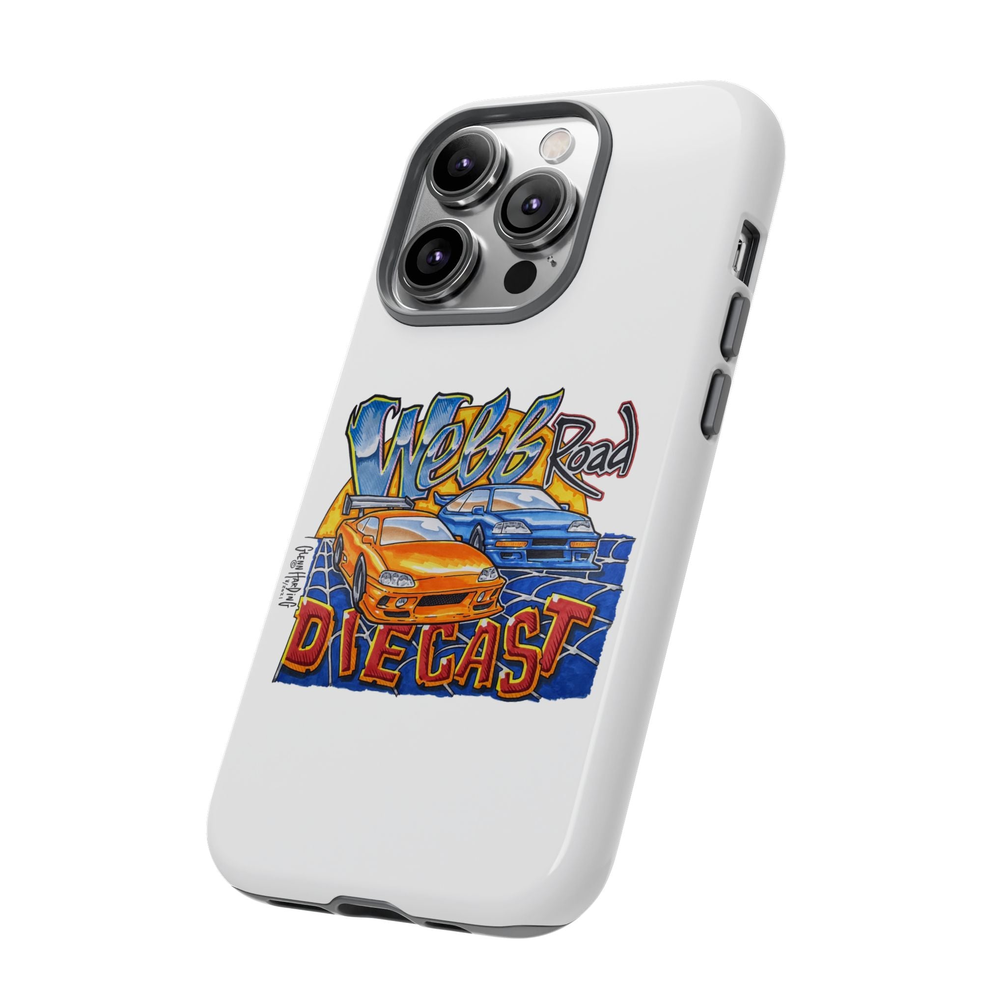 Webb Road Diecast Phone Case — Tough Protective Car-Themed iPhone Cover