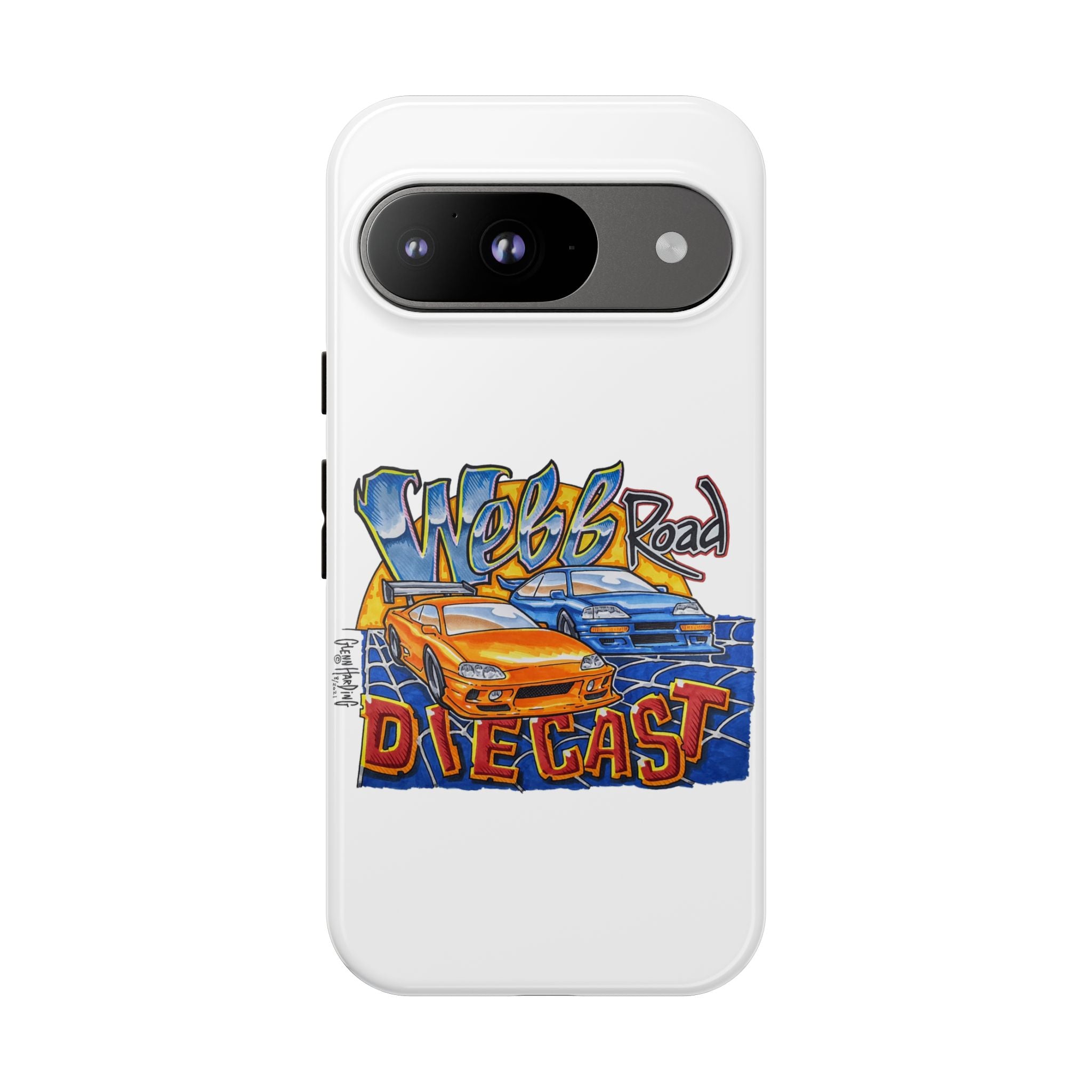 Webb Road Diecast Phone Case — Tough Protective Car-Themed iPhone Cover