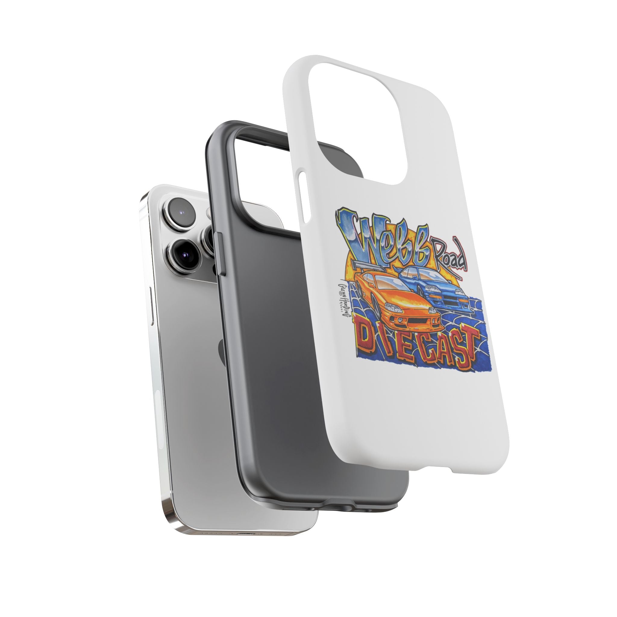 Webb Road Diecast Phone Case — Tough Protective Car-Themed iPhone Cover