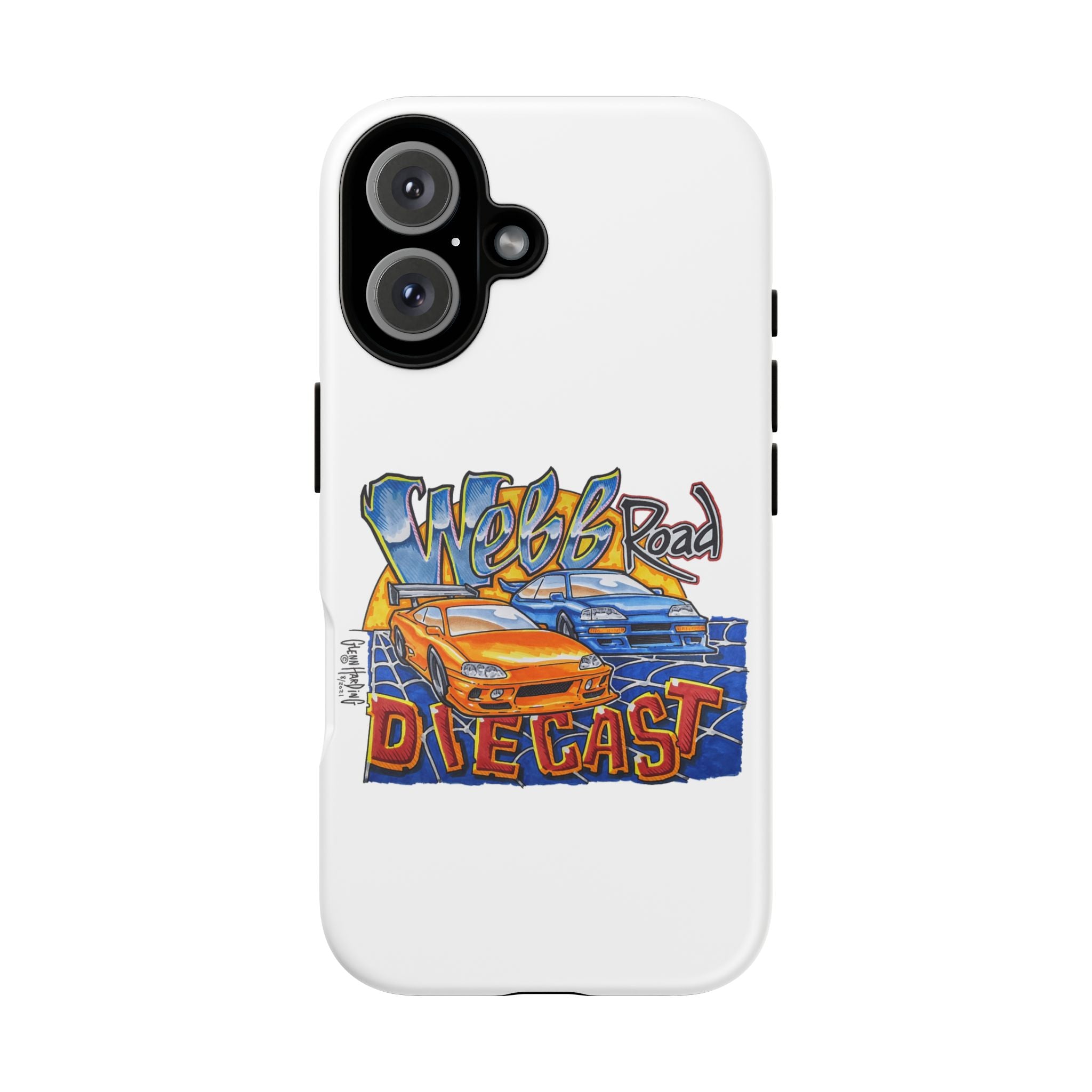 Webb Road Diecast Phone Case — Tough Protective Car-Themed iPhone Cover
