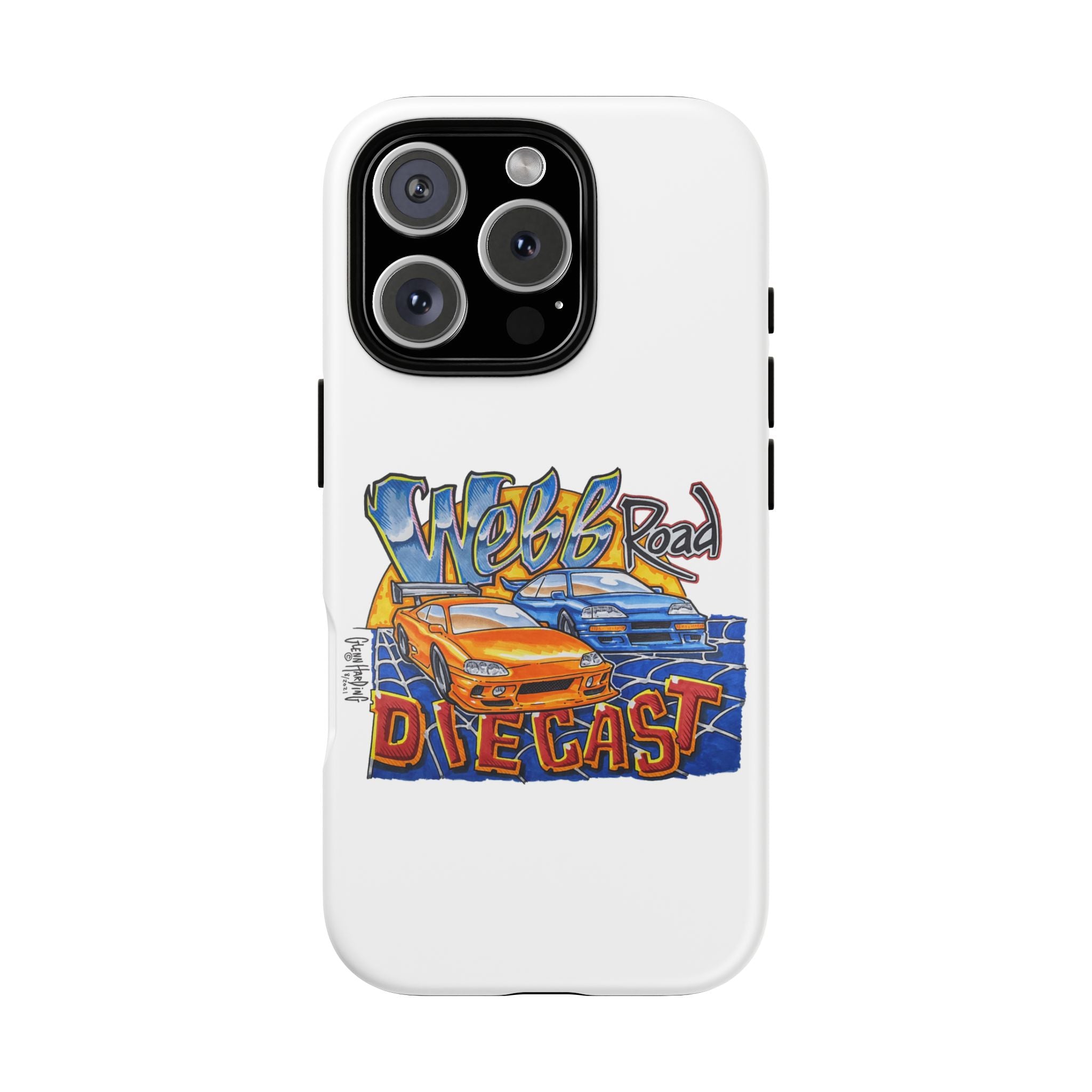 Webb Road Diecast Phone Case — Tough Protective Car-Themed iPhone Cover