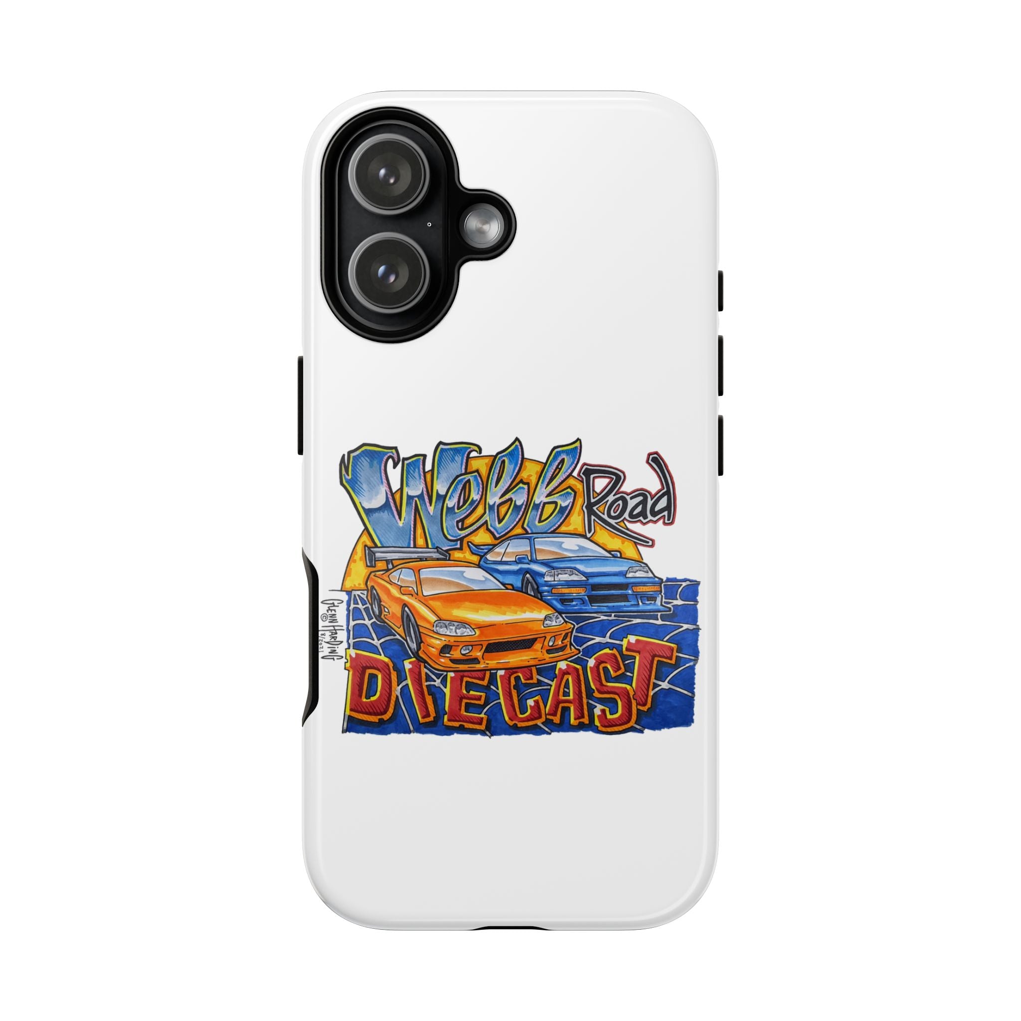 Webb Road Diecast Phone Case — Tough Protective Car-Themed iPhone Cover