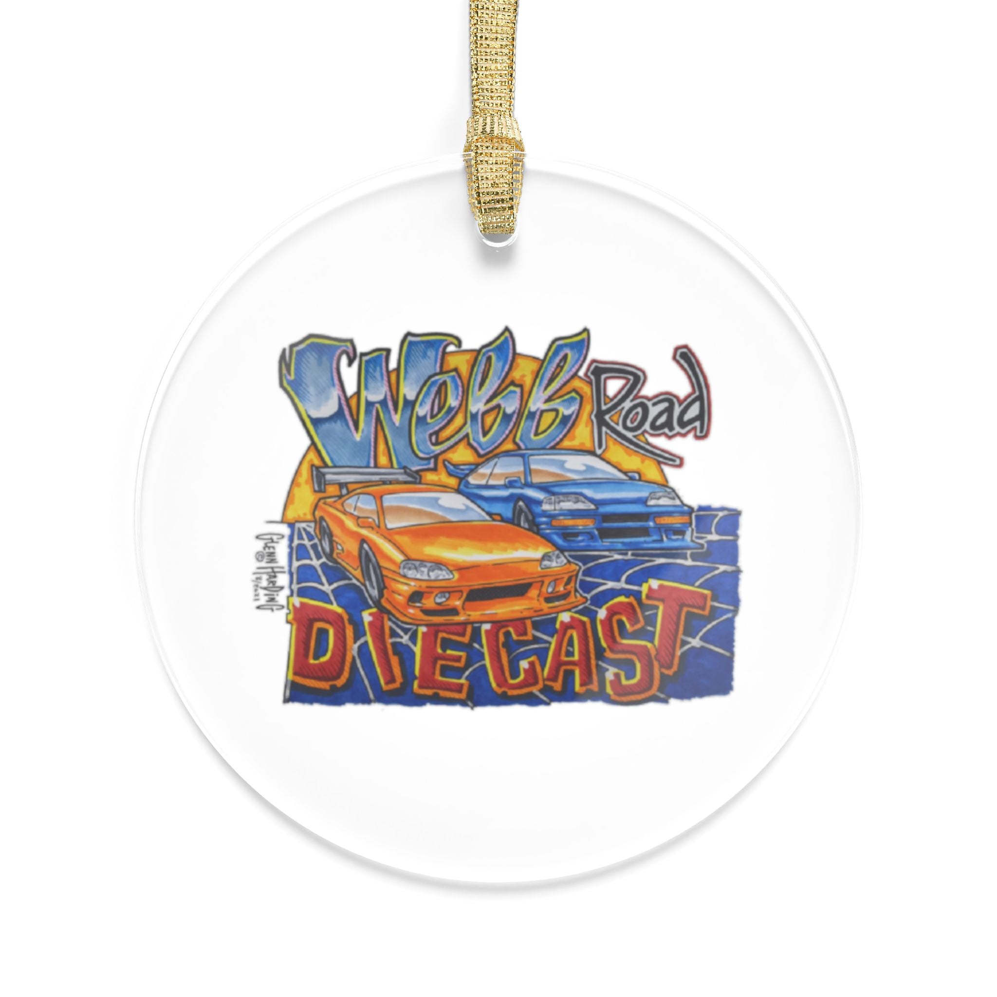 Diecast Car Acrylic Ornament — Webb Road Racing Design