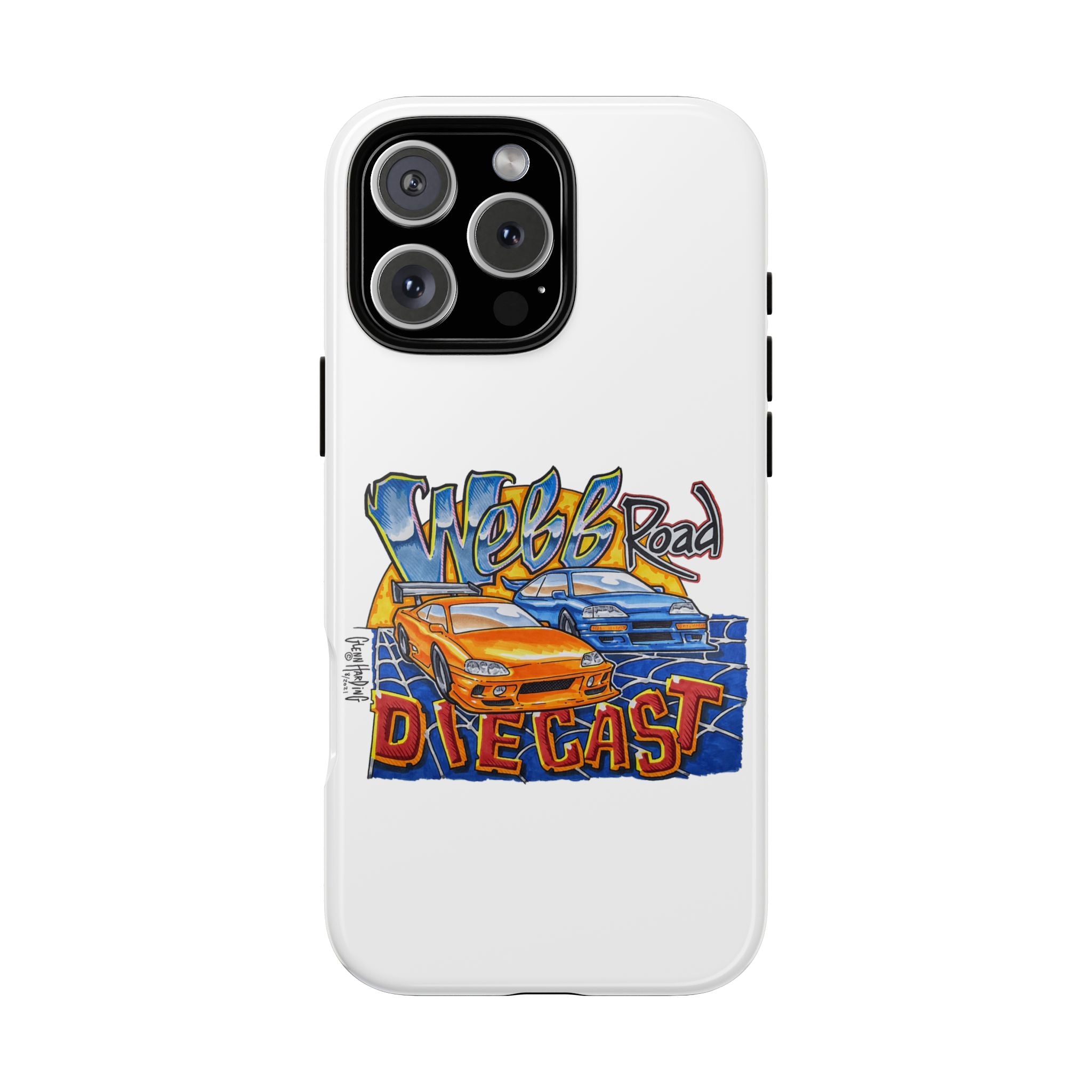 Webb Road Diecast Phone Case — Tough Protective Car-Themed iPhone Cover