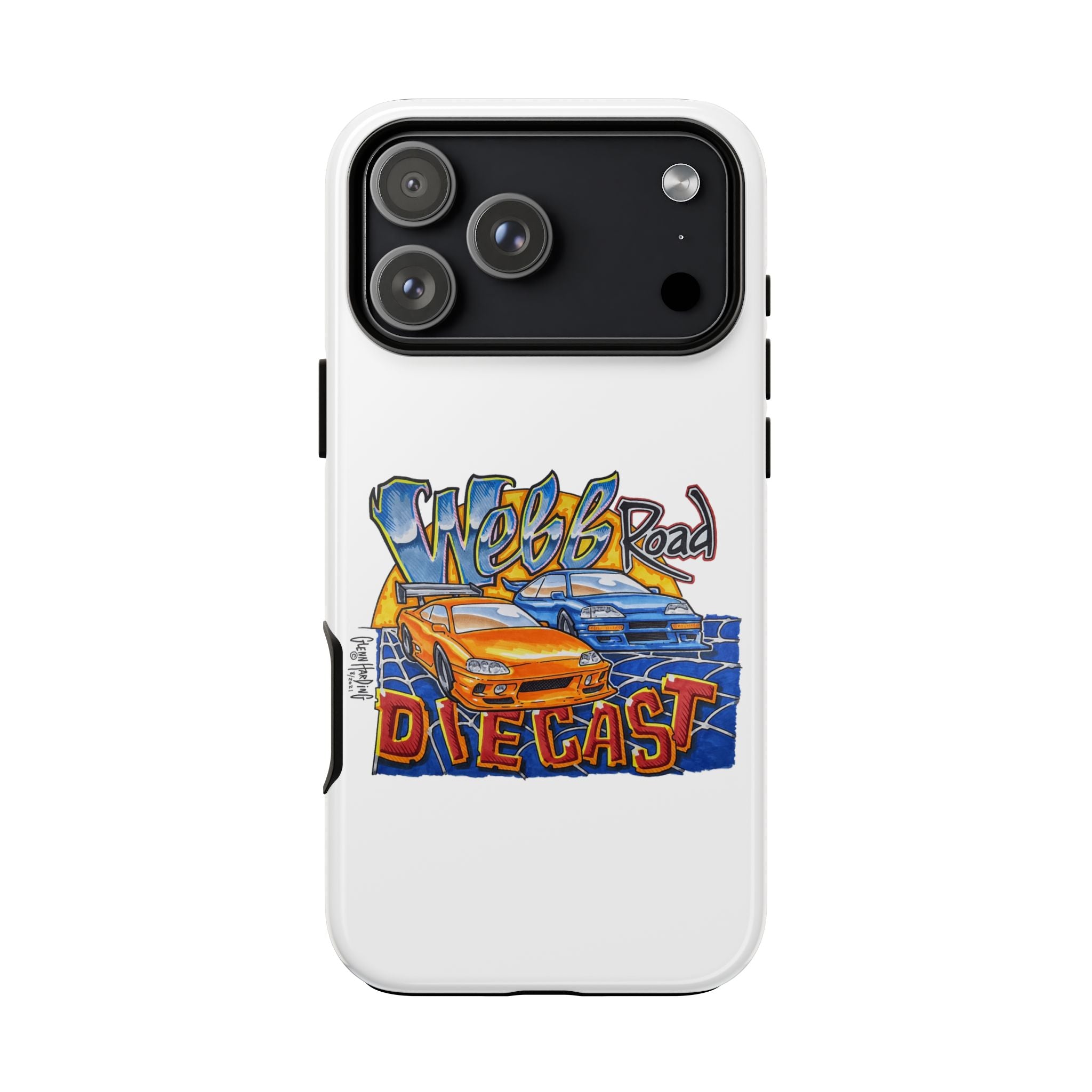 Webb Road Diecast Phone Case — Tough Protective Car-Themed iPhone Cover