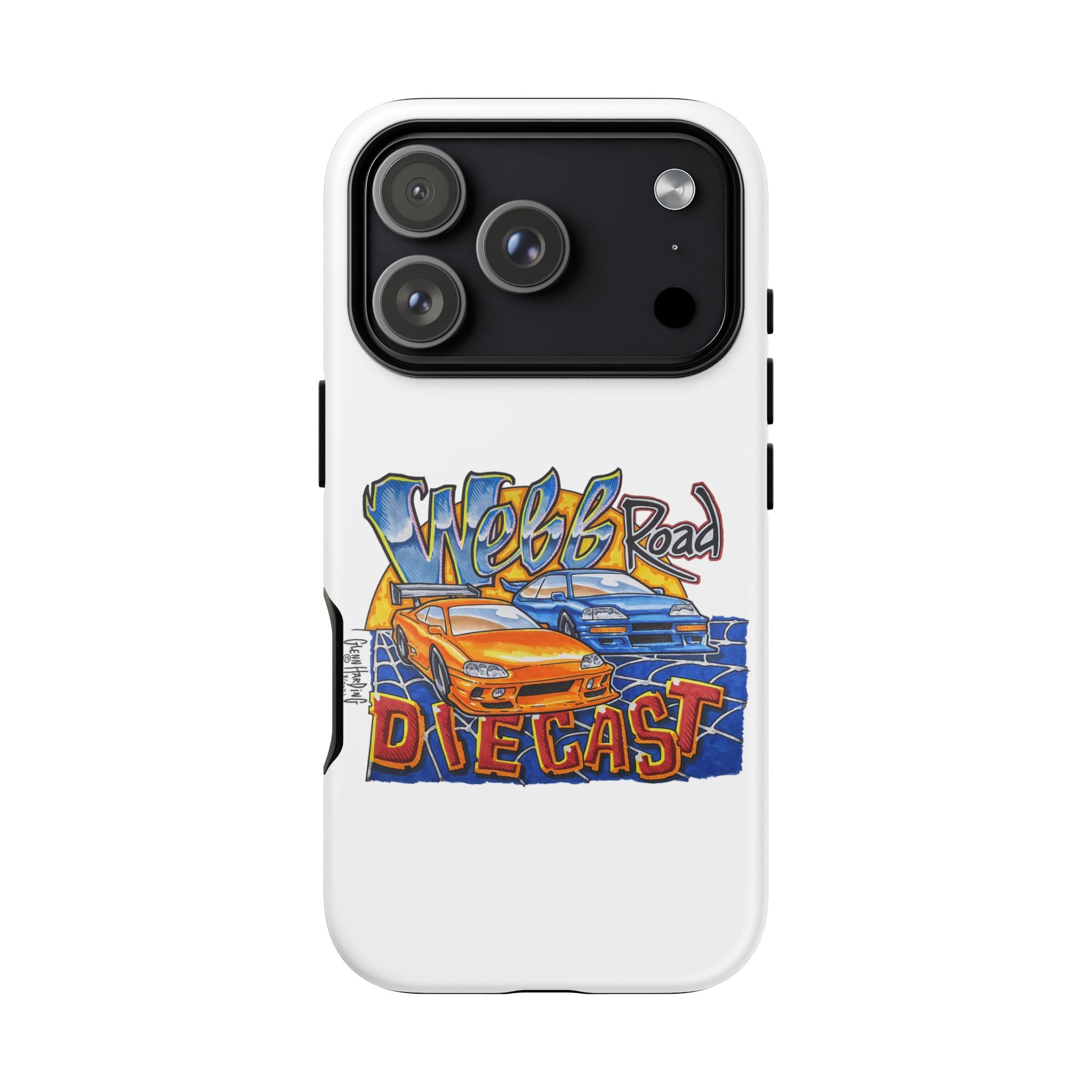 Webb Road Diecast Phone Case — Tough Protective Car-Themed iPhone Cover