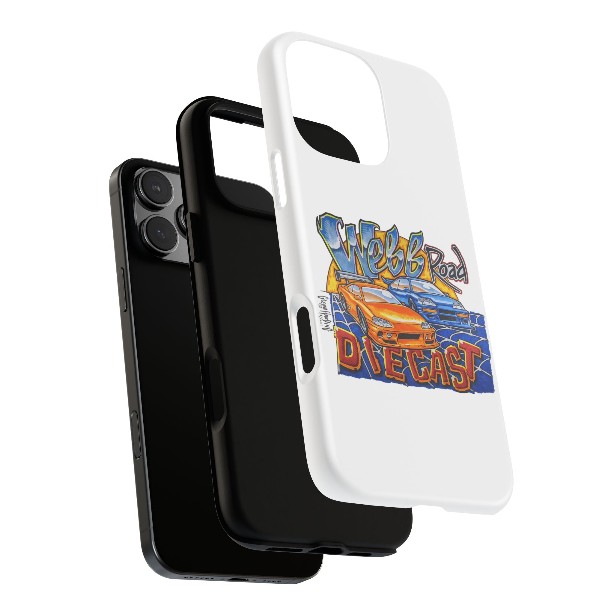 Webb Road Diecast Phone Case — Tough Protective Car-Themed iPhone Cover