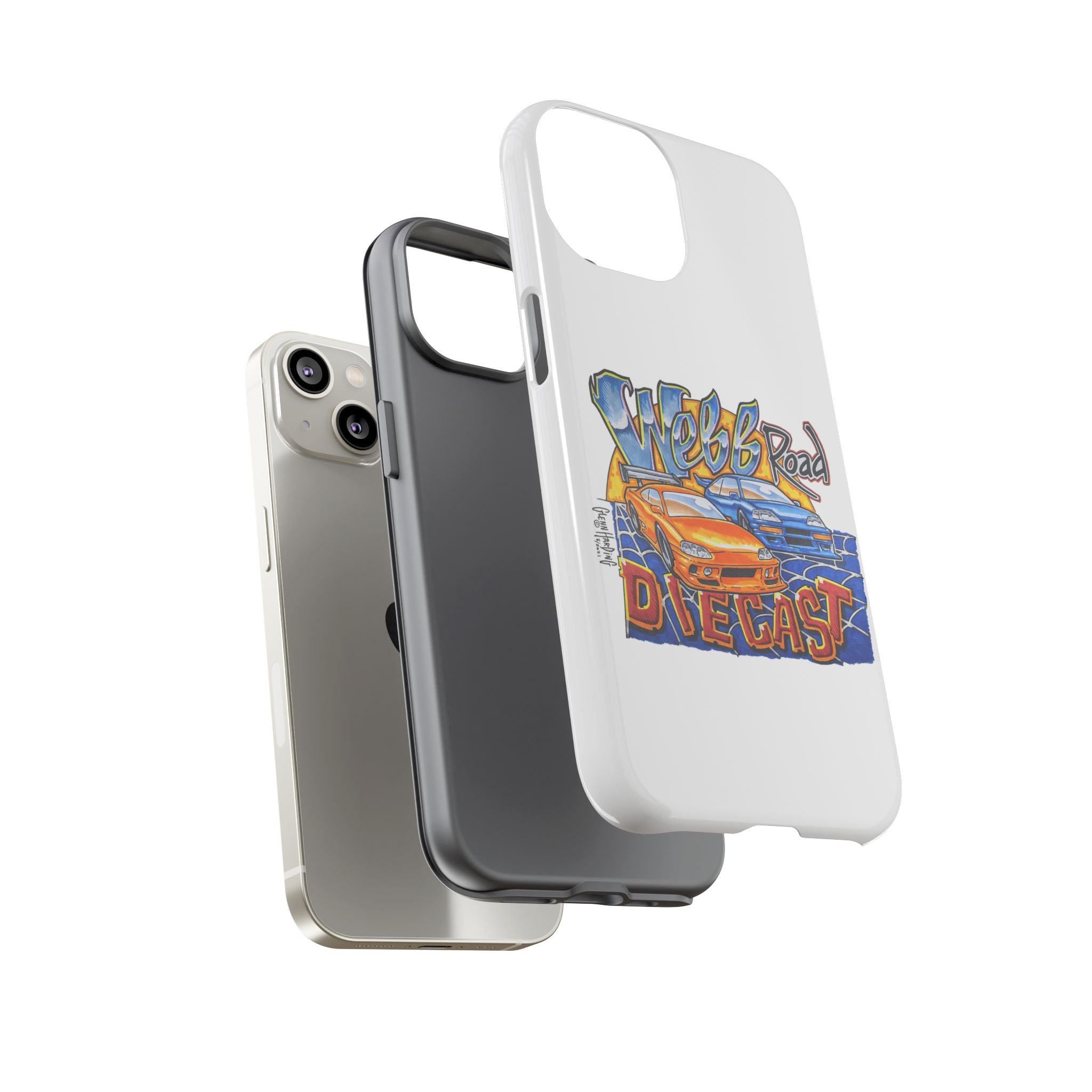 Webb Road Diecast Phone Case — Tough Protective Car-Themed iPhone Cover