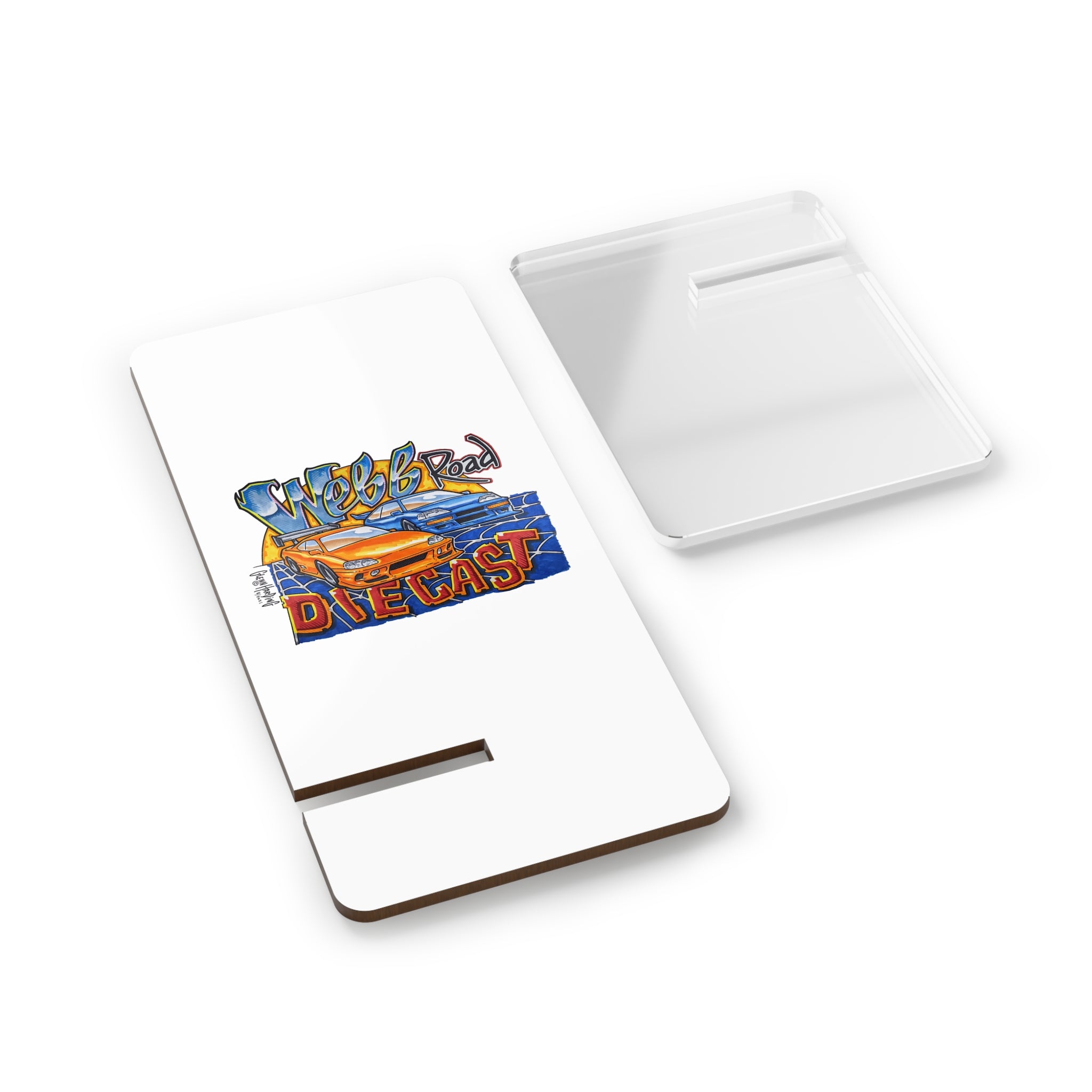 Diecast Car Graphic Phone Stand – Webb Road Mobile Display Stand