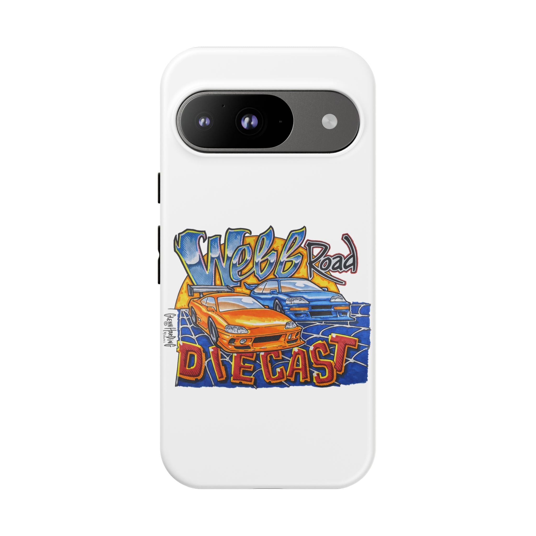 Webb Road Diecast Phone Case — Tough Protective Car-Themed iPhone Cover
