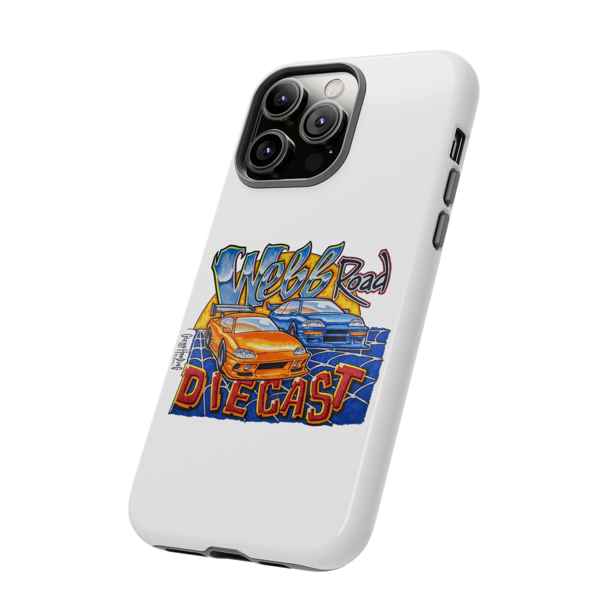 Webb Road Diecast Phone Case — Tough Protective Car-Themed iPhone Cover