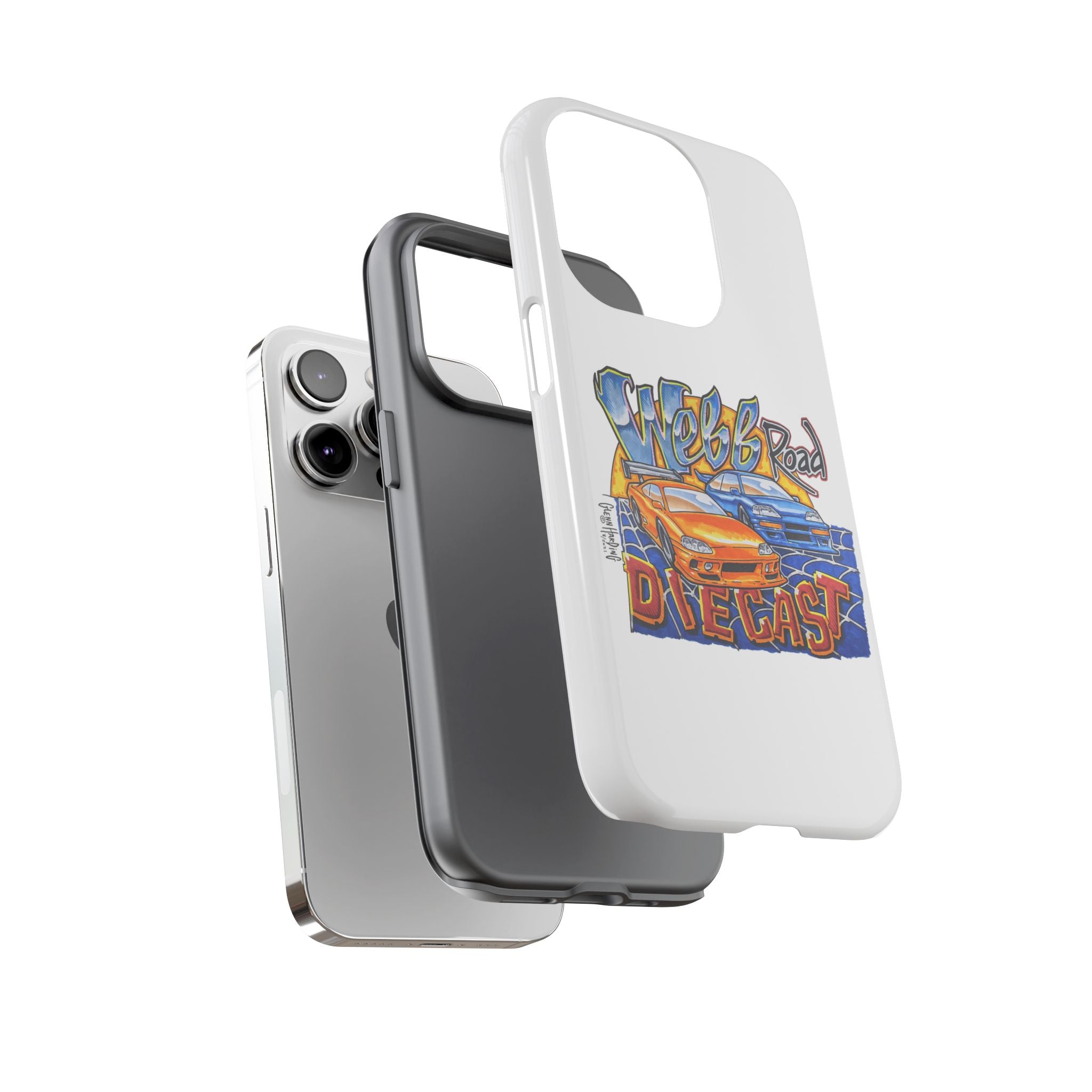 Webb Road Diecast Phone Case — Tough Protective Car-Themed iPhone Cover