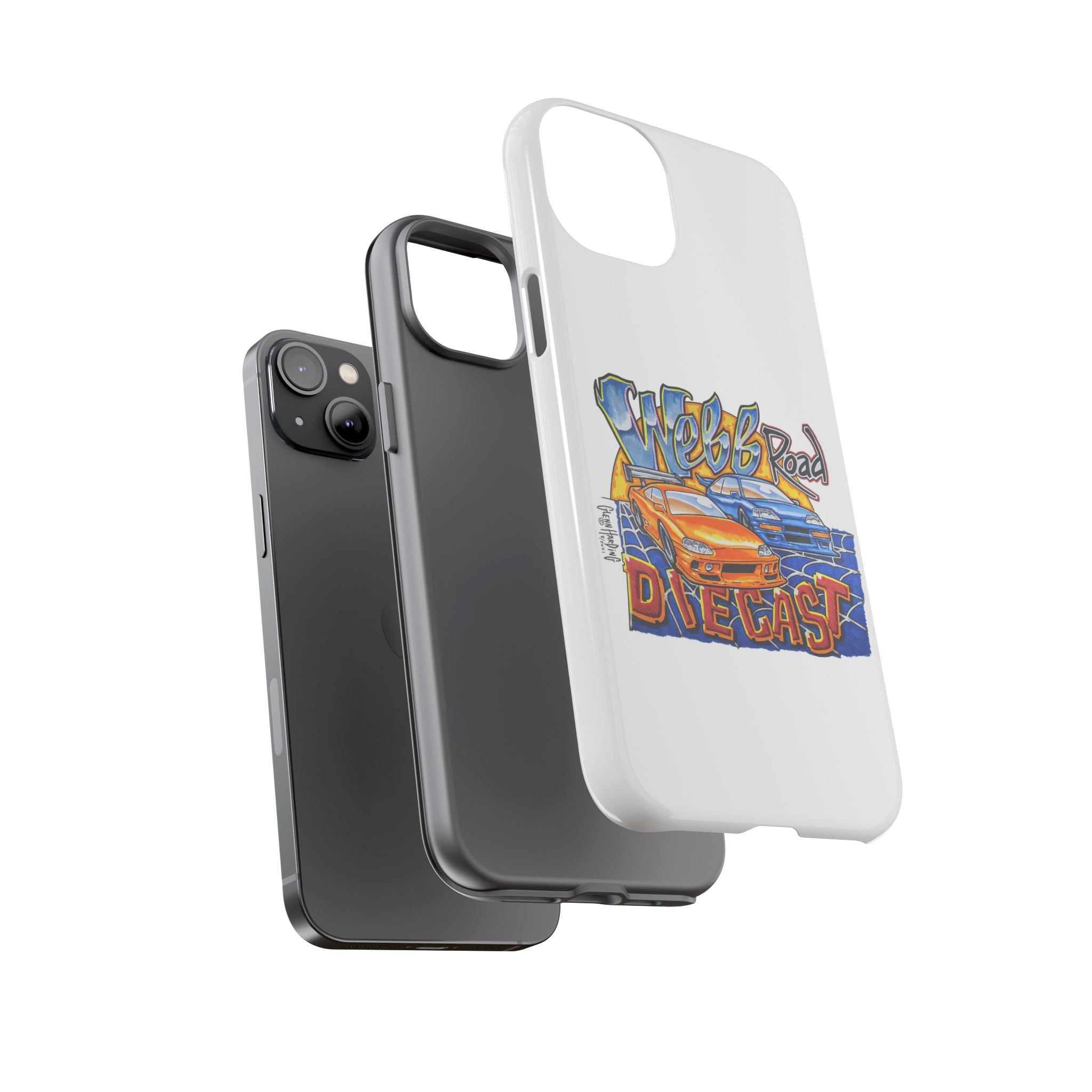 Webb Road Diecast Phone Case — Tough Protective Car-Themed iPhone Cover