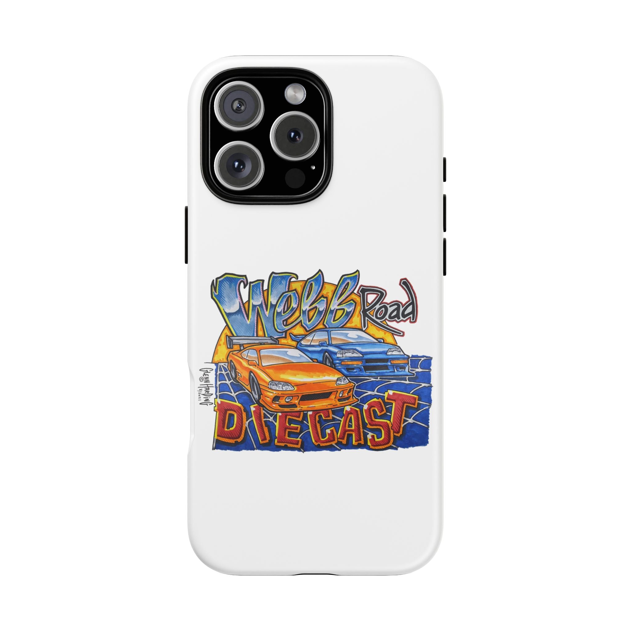 Webb Road Diecast Phone Case — Tough Protective Car-Themed iPhone Cover