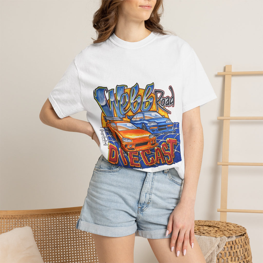 Webb Road Diecast Car Illustration T-Shirt | Racing Graphic Tee