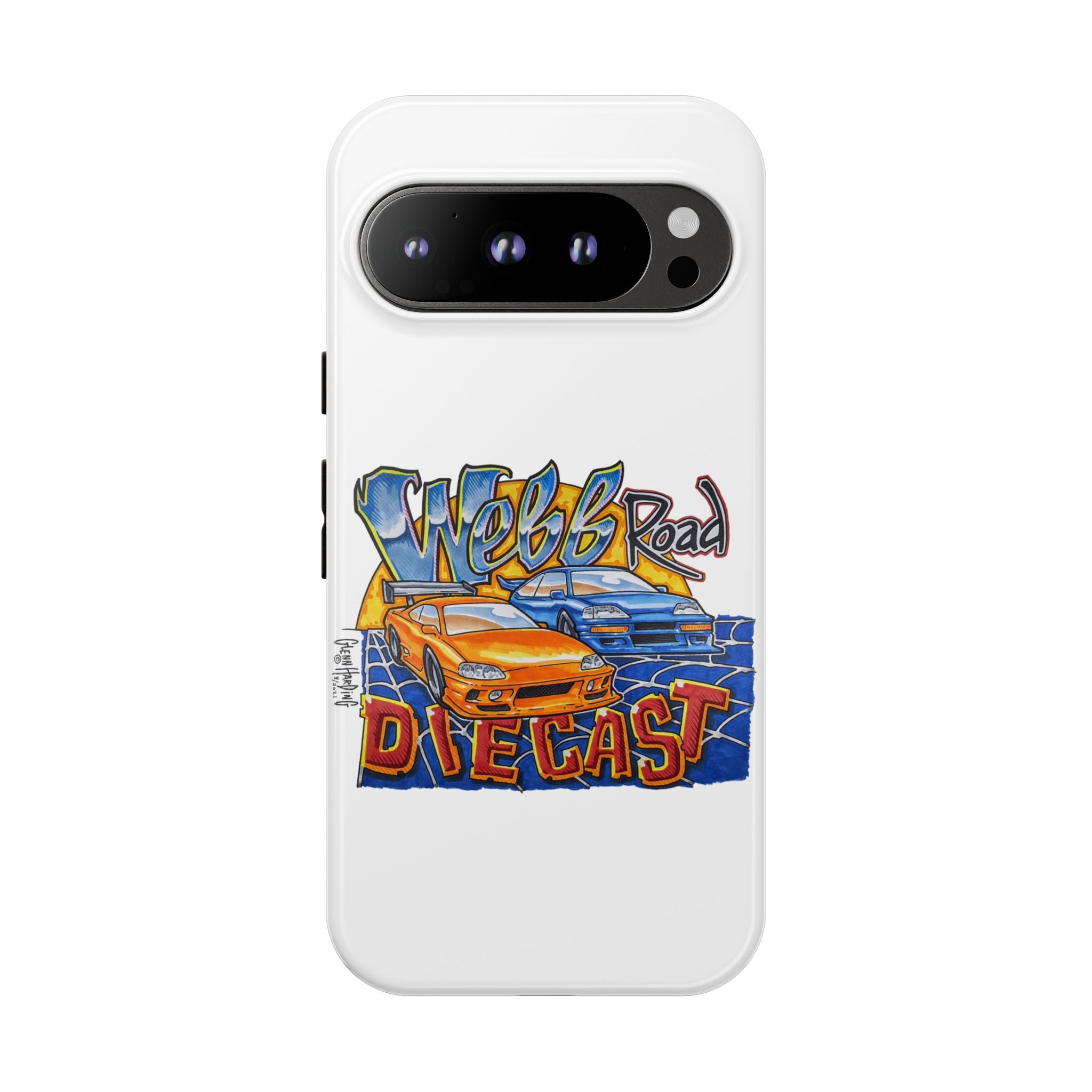 Webb Road Diecast Phone Case — Tough Protective Car-Themed iPhone Cover