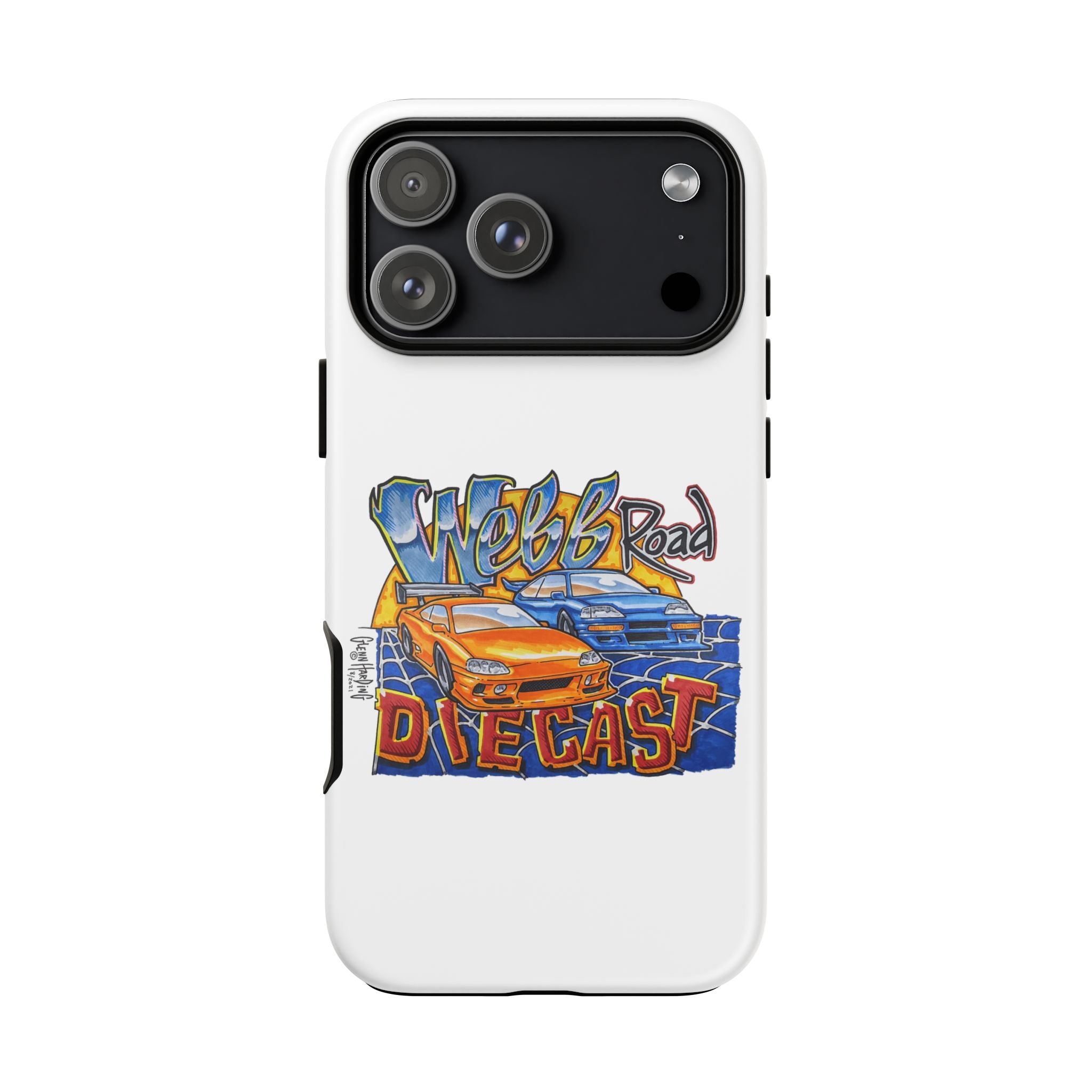 Webb Road Diecast Phone Case — Tough Protective Car-Themed iPhone Cover