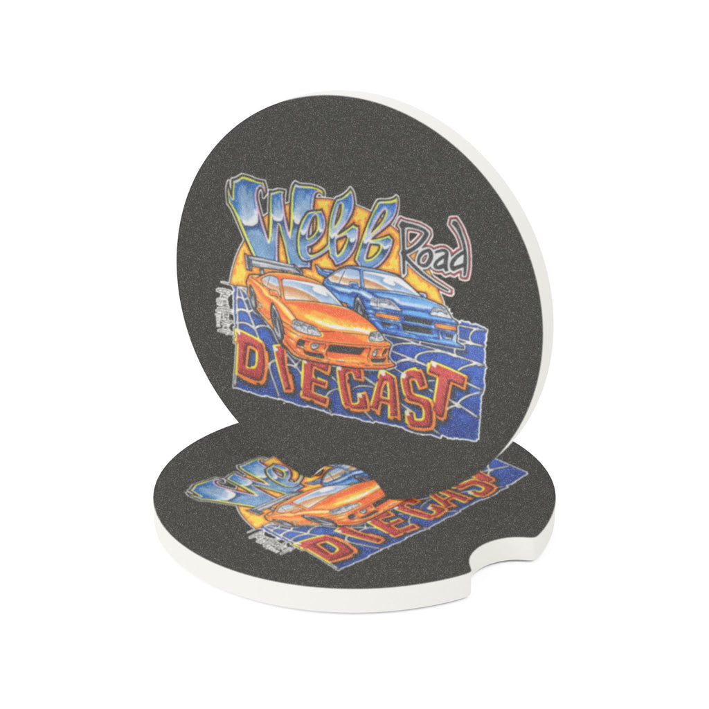 Soapstone Car Coaster — 'Webb Road Diecast' Racing Car Drink Holder