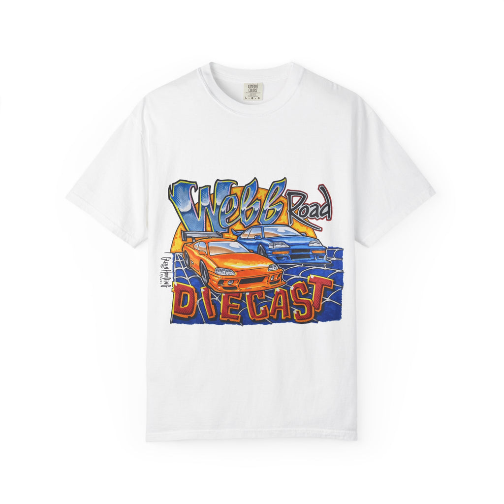 Webb Road Diecast Car Illustration T-Shirt | Racing Graphic Tee