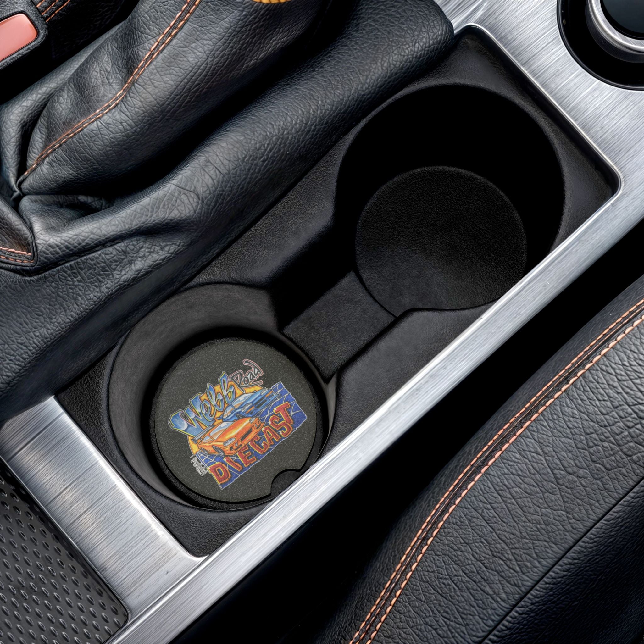 Soapstone Car Coaster — 'Webb Road Diecast' Racing Car Drink Holder