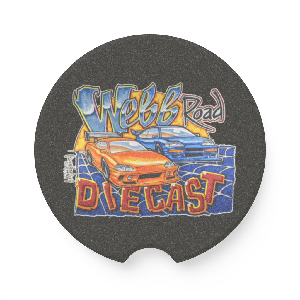 Soapstone Car Coaster — 'Webb Road Diecast' Racing Car Drink Holder