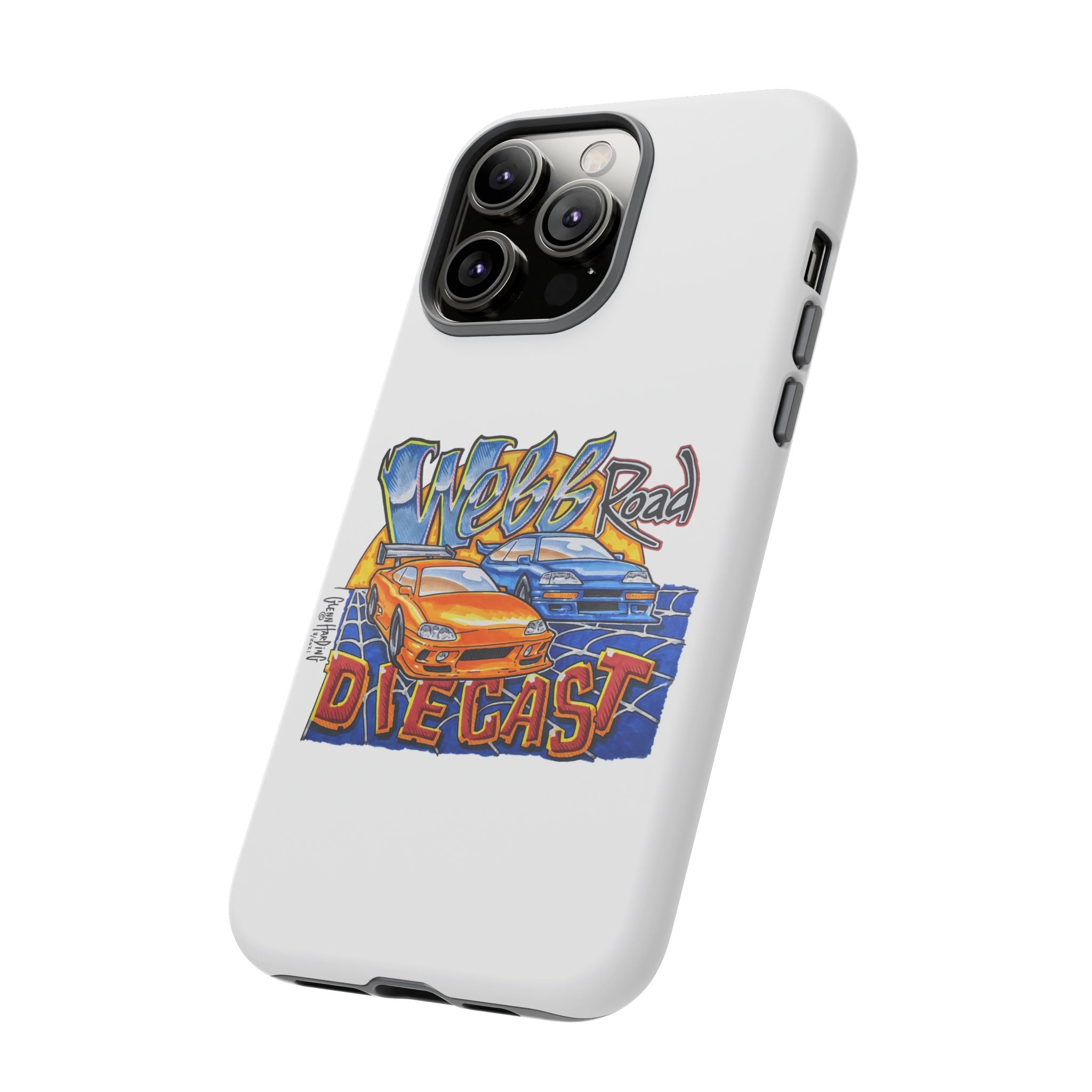 Webb Road Diecast Phone Case — Tough Protective Car-Themed iPhone Cover