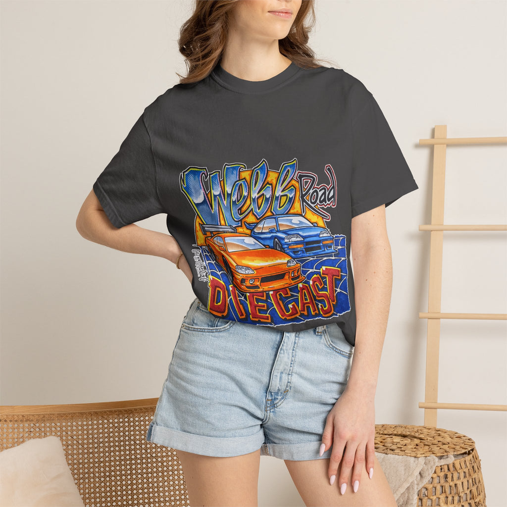 Webb Road Diecast Car Illustration T-Shirt | Racing Graphic Tee