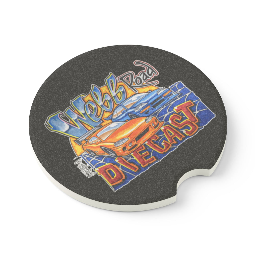 Soapstone Car Coaster — 'Webb Road Diecast' Racing Car Drink Holder