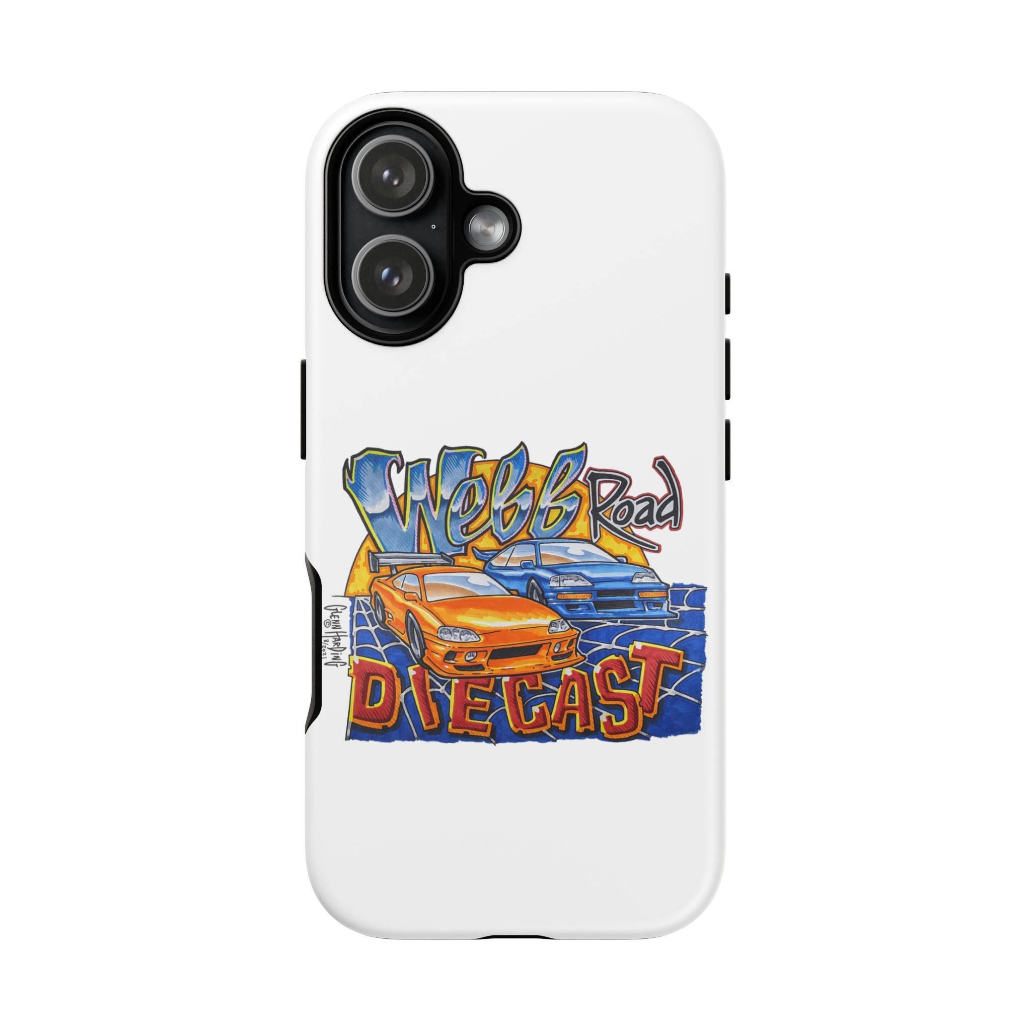 Webb Road Diecast Phone Case — Tough Protective Car-Themed iPhone Cover